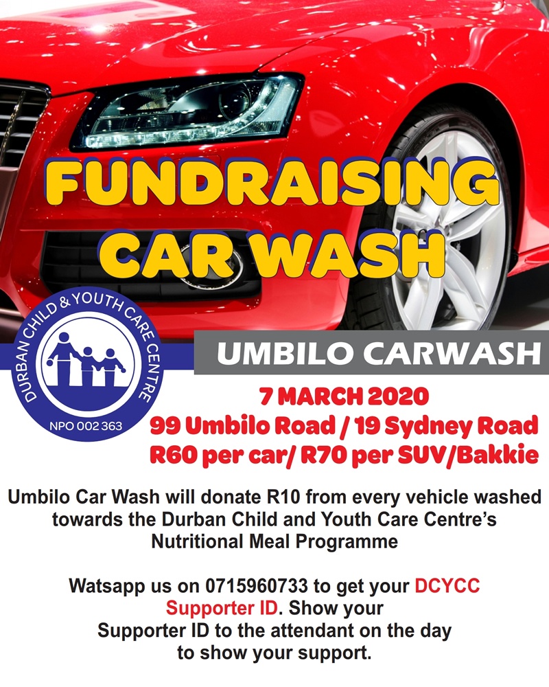 Fundraising Car Wash Durban Child & Youth Care Centre